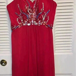 Nox Strapless Women’s XL Sequin Prom Dress